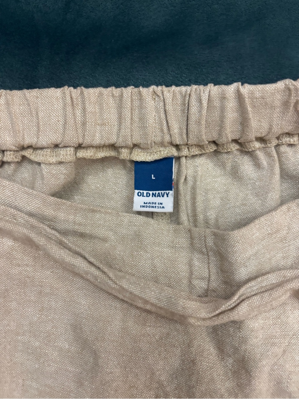Old Navy Beige Linen-Blend Mini-Skort - Picture 3 of 6
